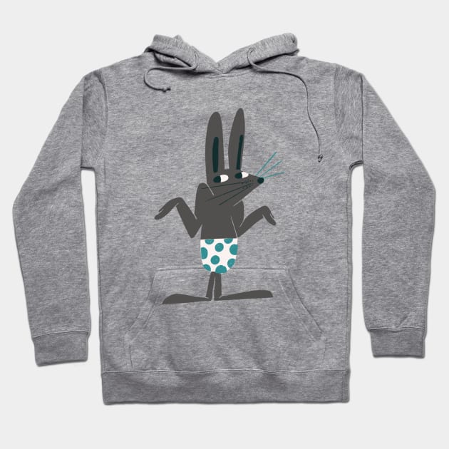 Fun Bunny Hoodie by @rainbow.illustrator